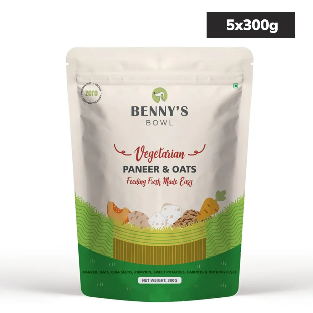 Bennys Bowl Paneer and Oats Rice Dog Fresh and Wet Food
