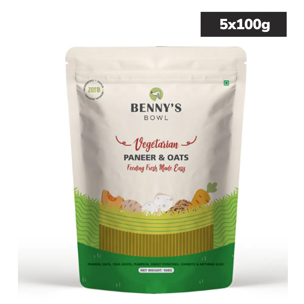 Bennys Bowl Paneer and Oats Rice Dog Fresh and Wet Food