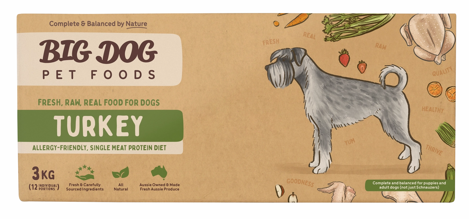 Big Dog - Turkey Allergy for Dogs (3kg)