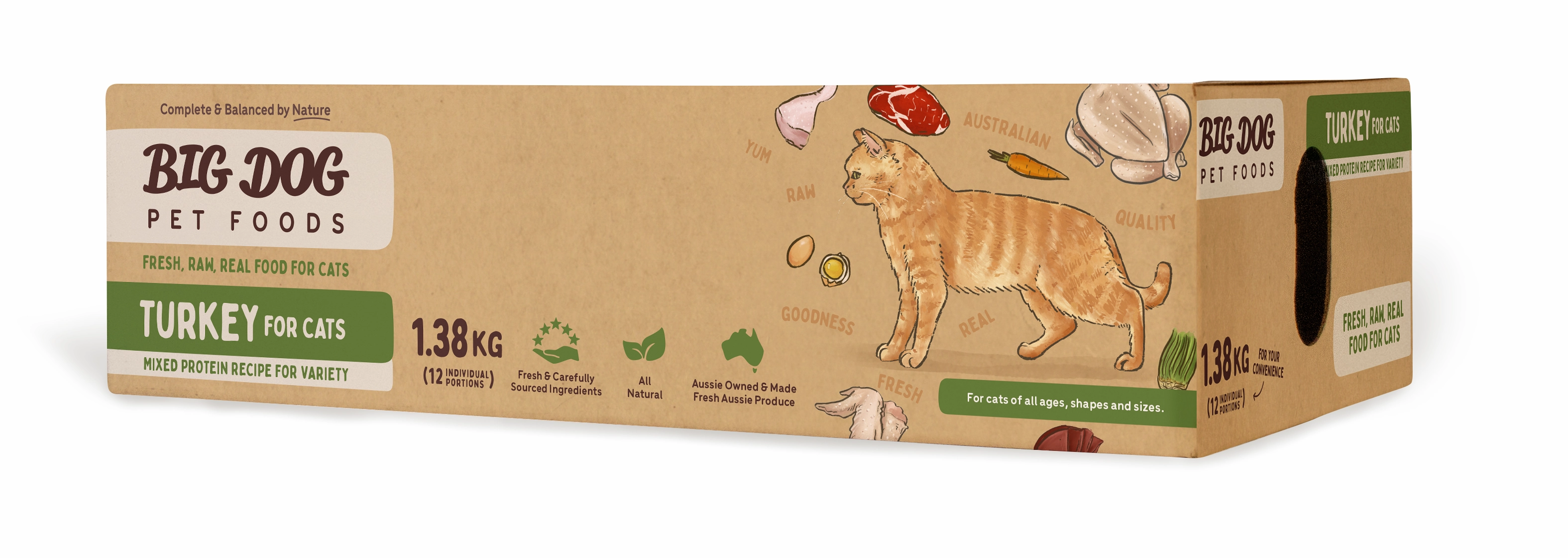 Big Dog - Turkey for Cats (1.38kg)