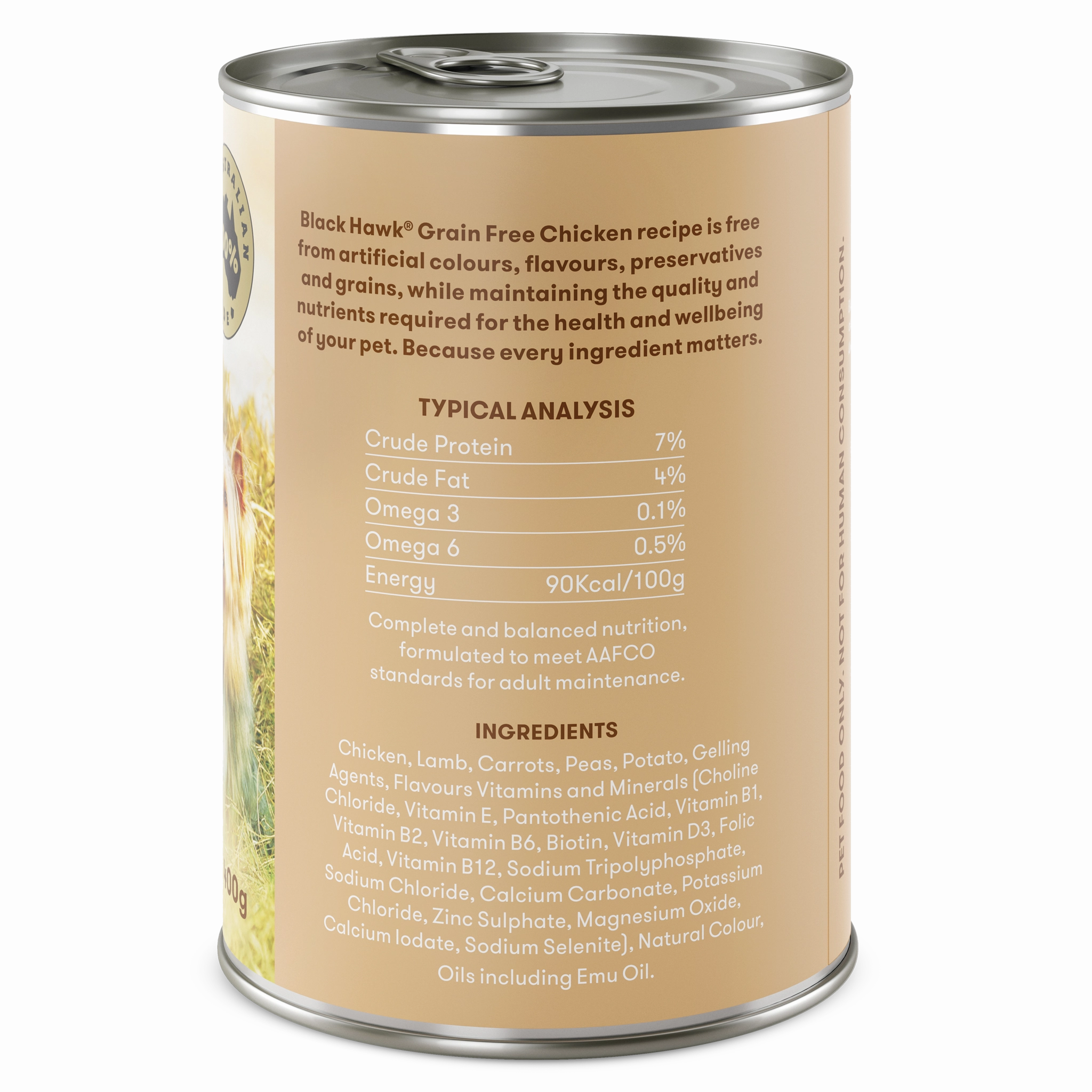 Black Hawk - Grain Free Chicken Dog Wet Food (400g)