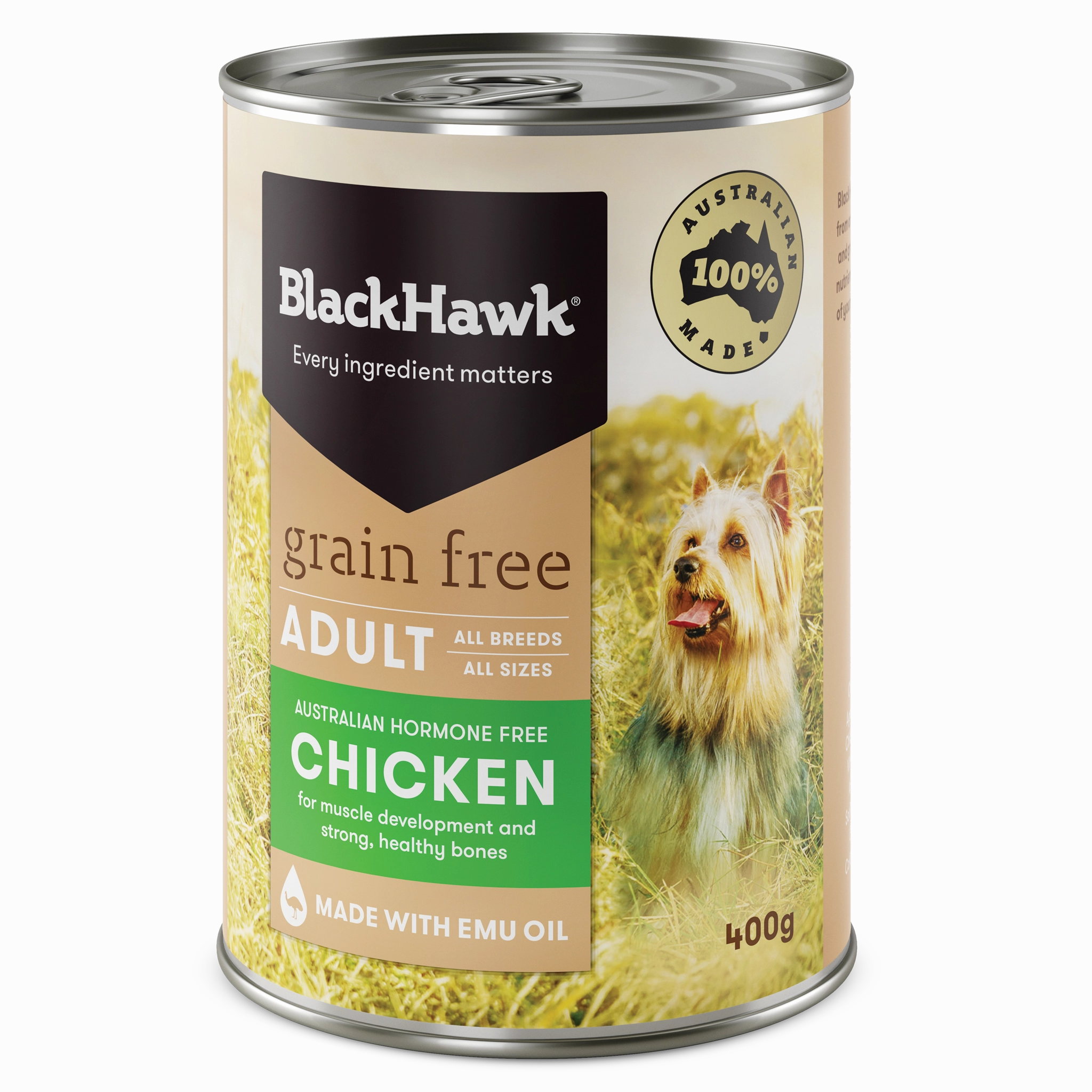 Black Hawk - Grain Free Chicken Dog Wet Food (400g)