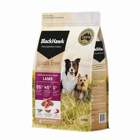 Black Hawk - Grain Free Lamb Dog Dry Food (2.5kg)