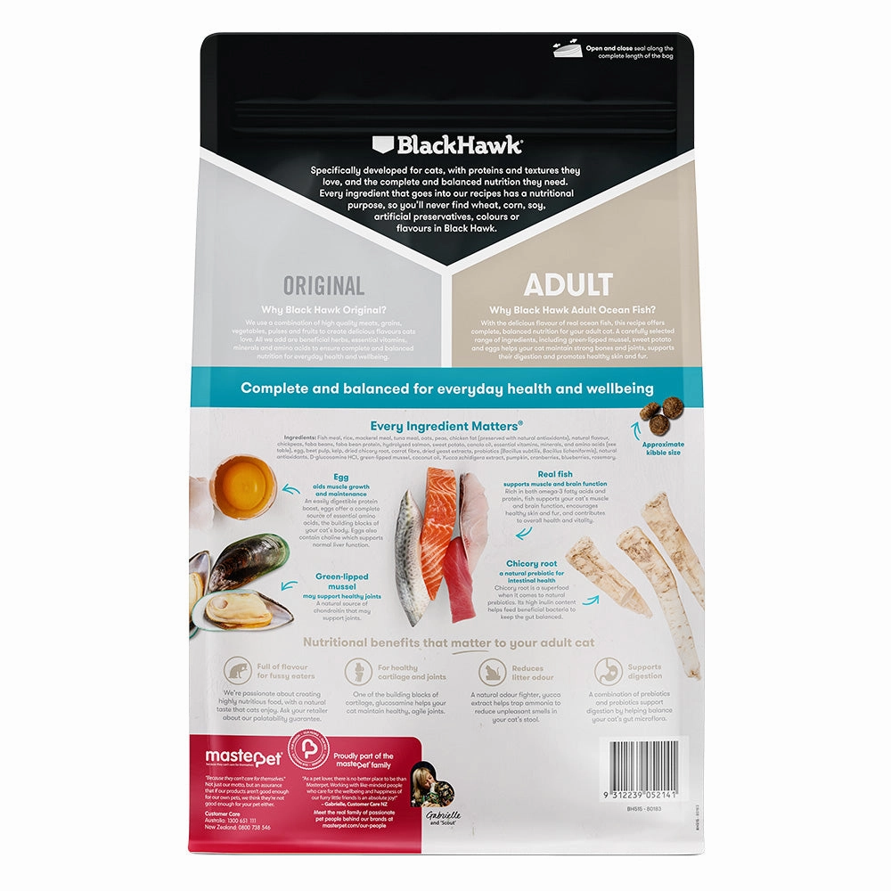 Black Hawk - Original Ocean Fish Cat Dry Food (2kg)