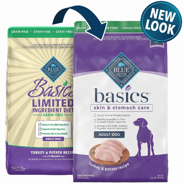 BLUE Basics Skin & Stomach Care Grain-Free Turkey & Potato Recipe Dry Dog Food (SPECIAL ORDER ITEM)