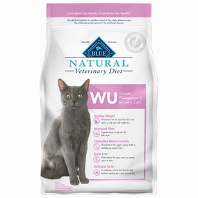 Blue Buffalo BLUE Natural Veterinary Diet WU Weight Management   Urinary Care Dry Cat Food