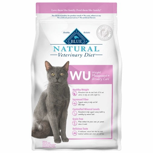 Blue Buffalo BLUE Natural Veterinary Diet WU Weight Management   Urinary Care Dry Cat Food
