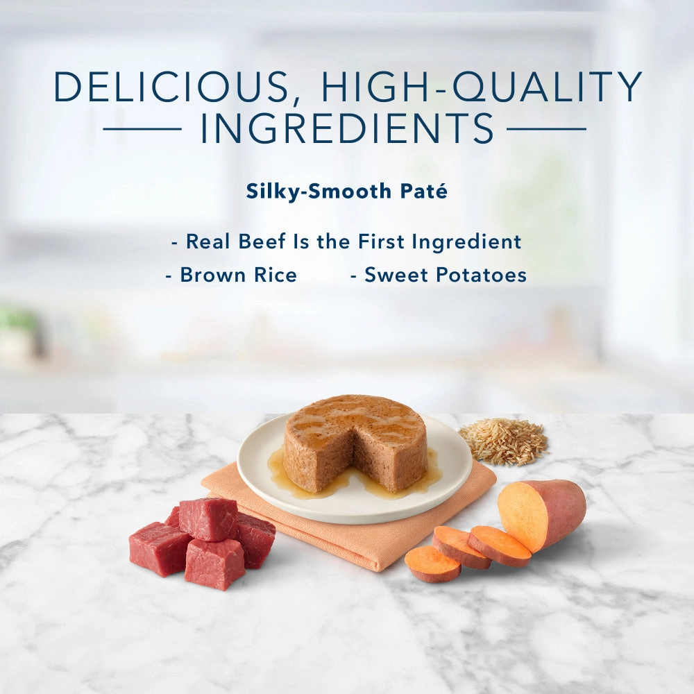 Blue Buffalo Tastefuls Natural Pate Beef Entree Wet Cat Food