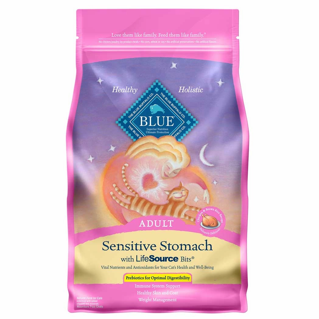 Blue Buffalo Tastefuls Sensitive Stomach Natural Chicken & Brown Rice Dry Cat Food