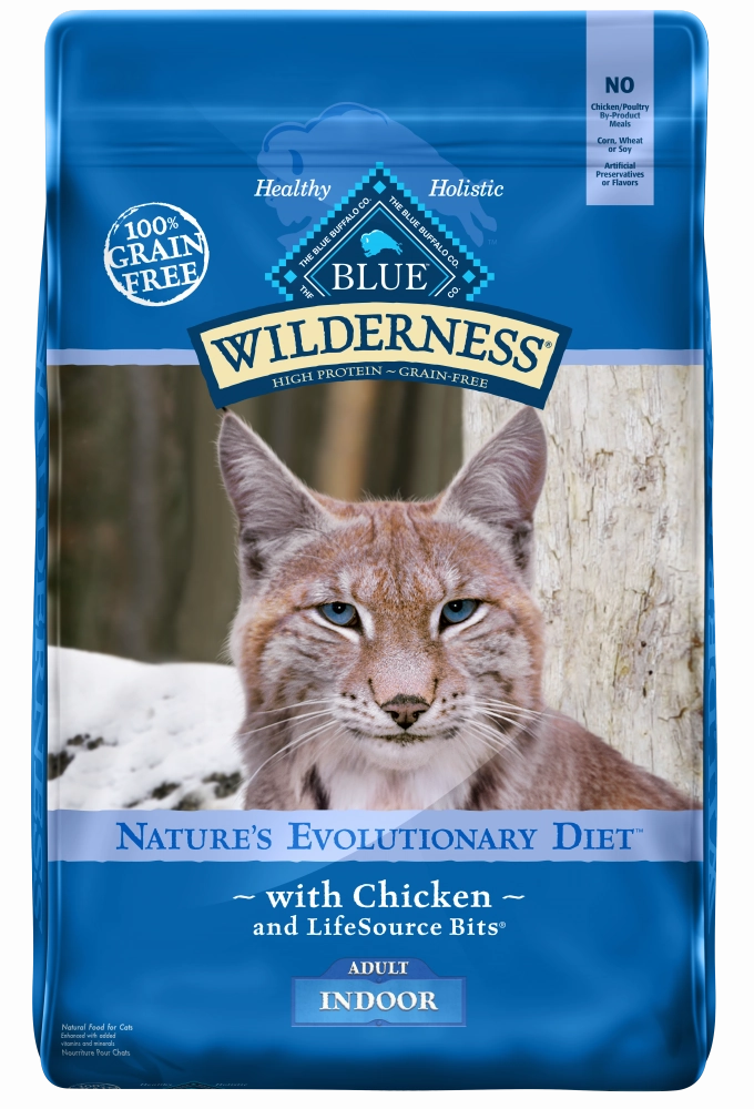 Blue Buffalo Wilderness Grain Free Chicken Recipe Indoor Dry Cat Food