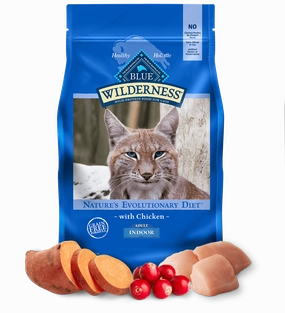 Blue Buffalo Wilderness Grain Free Chicken Recipe Indoor Dry Cat Food