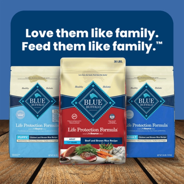 BLUE Life Protection Formula Beef & Brown Rice Recipe Dry Dog Food, 26lb