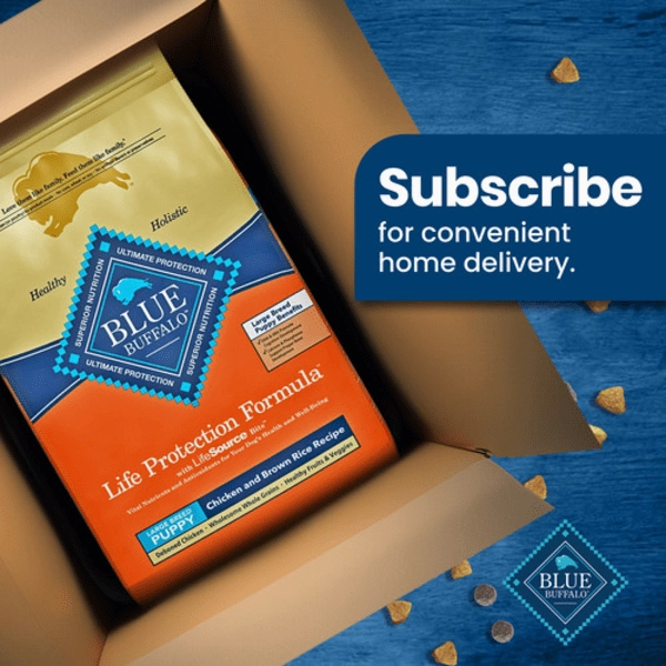BLUE Life Protection Formula Large Breed Chicken & Brown Rice Recipe Dry Puppy Food, 26lb