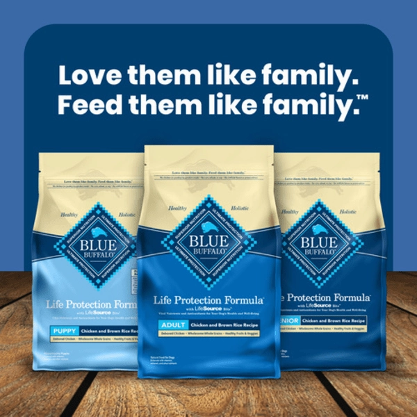 BLUE Life Protection Formula Large Breed Chicken & Brown Rice Recipe Dry Puppy Food, 26lb