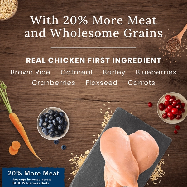 BLUE Wilderness Small Breed Chicken Recipe with Grains Dry Dog Food