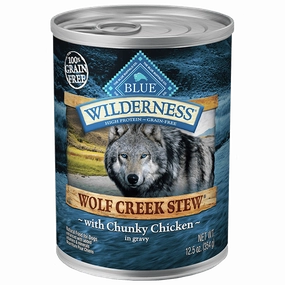 BLUE Wilderness Wolf Creek Stew with Chunky Chicken Canned Dog Food