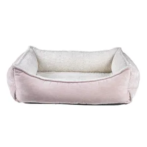 Blush Microvelvet Oslo Ortho Dog Bed