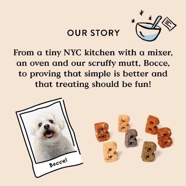 Bocce's Birthday Cake Crunchy Dog Biscuits