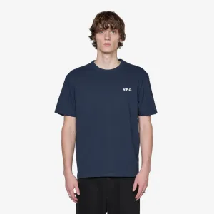 Boxy Petit VPC T-Shirt Dark Navy | Ecru A.P.C. Clothing