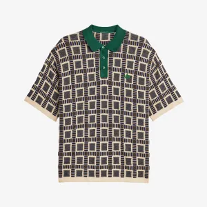 Brain Dead x Knit Polo Shirt Dust Sand adidas Clothing