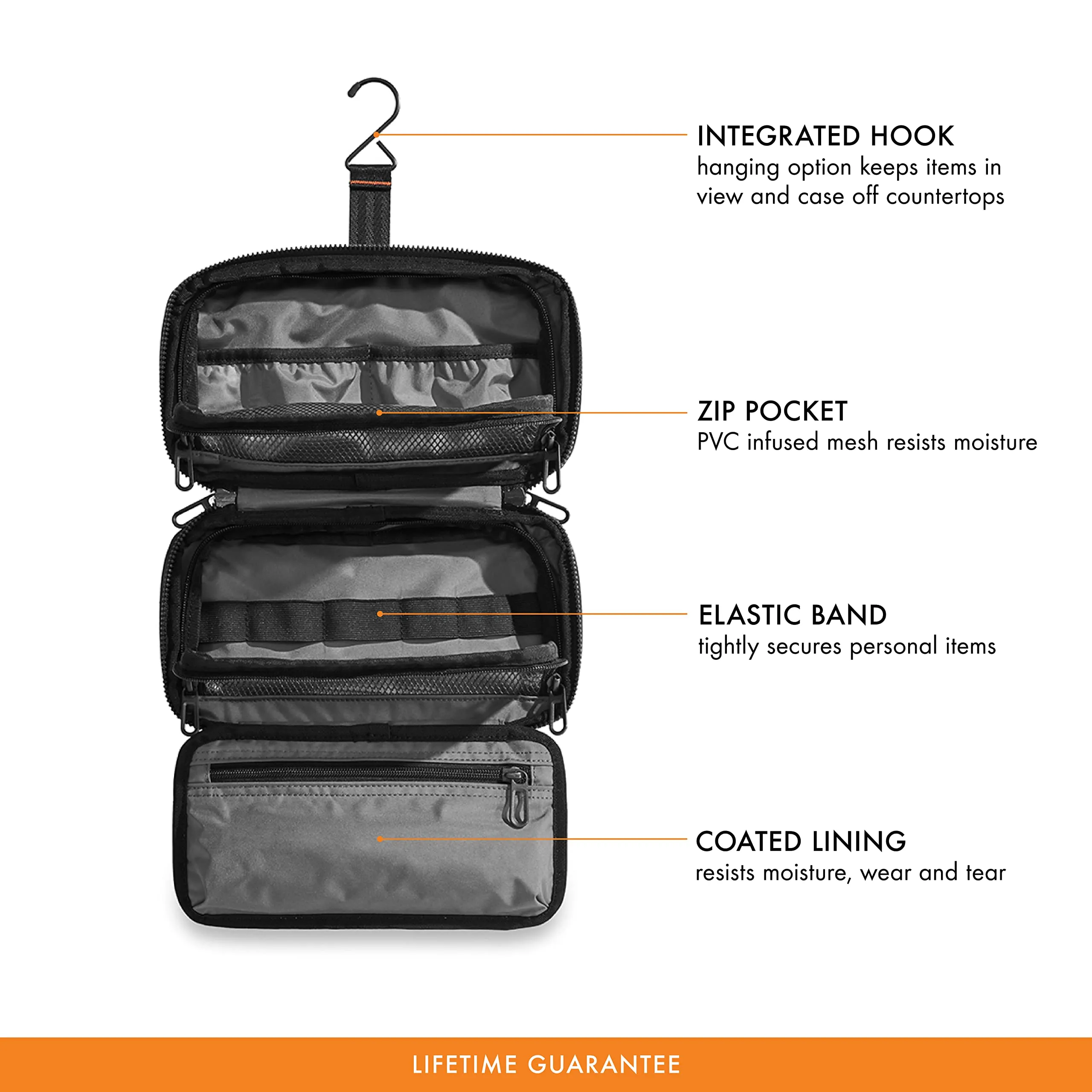Briggs & Riley Large Organized Hanging Toiletry Kit, Shave Bags Briggs-Riley