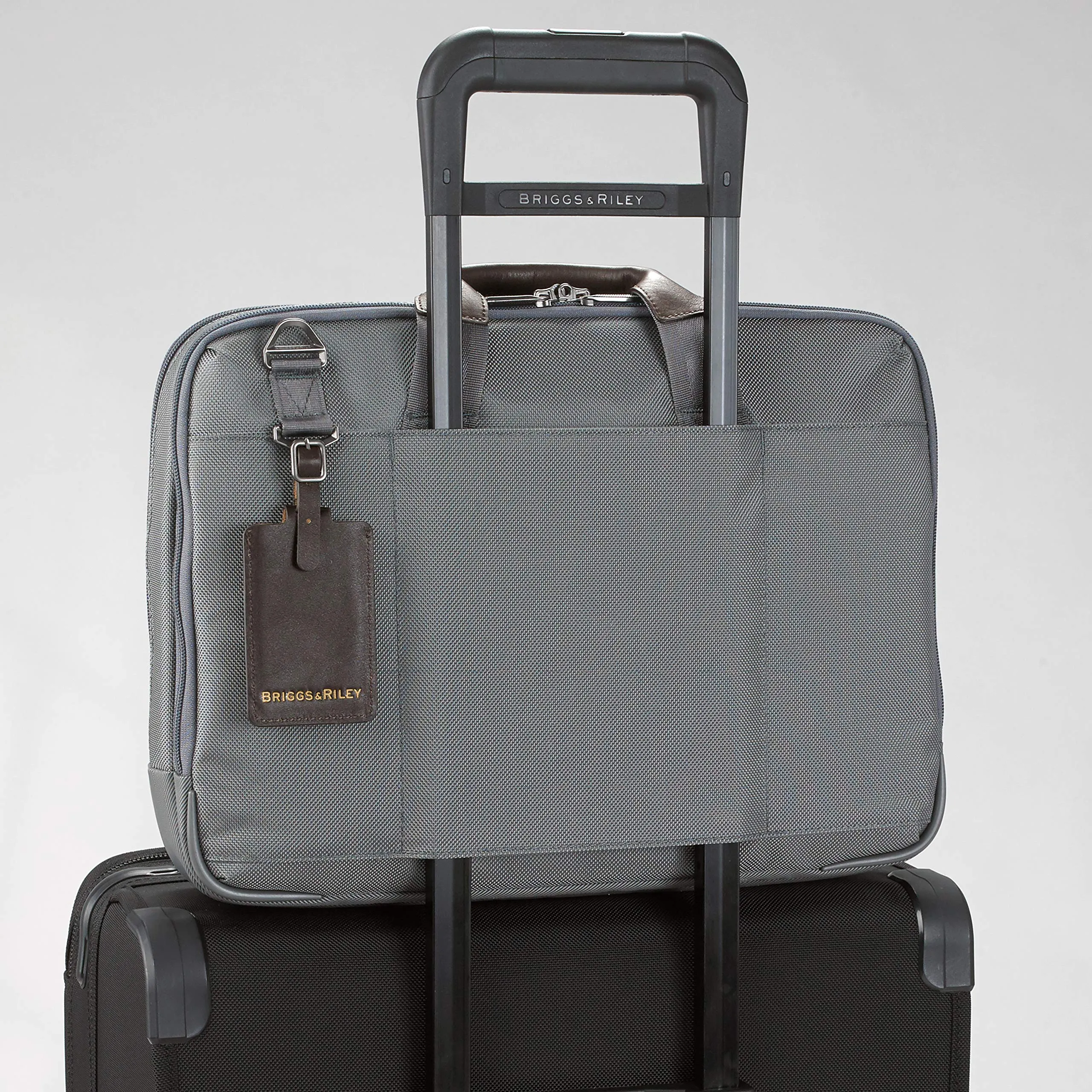 Briggs & Riley @work Leather Accent Medium Brief Bags Briggs-Riley
