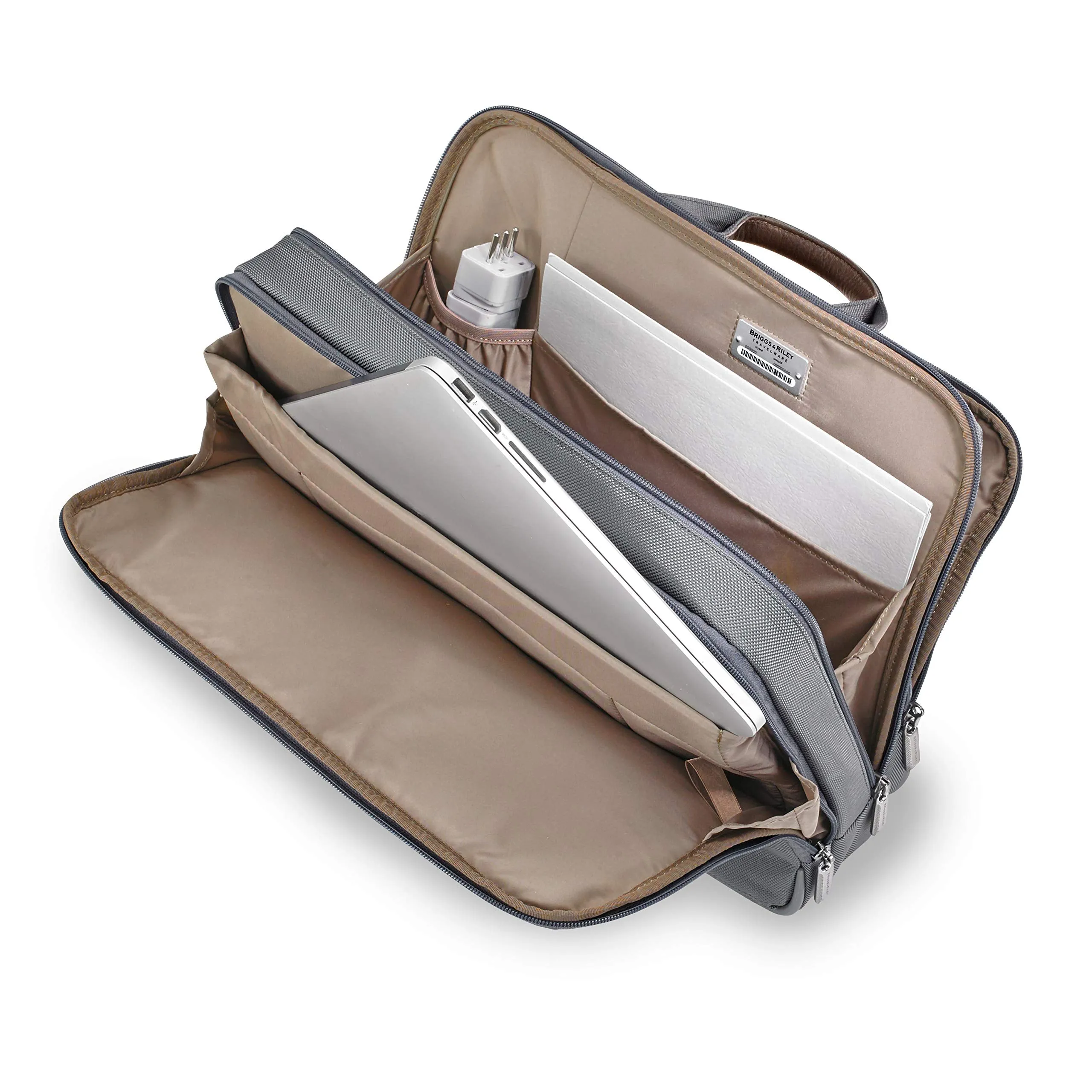 Briggs & Riley @work Leather Accent Medium Brief Bags Briggs-Riley
