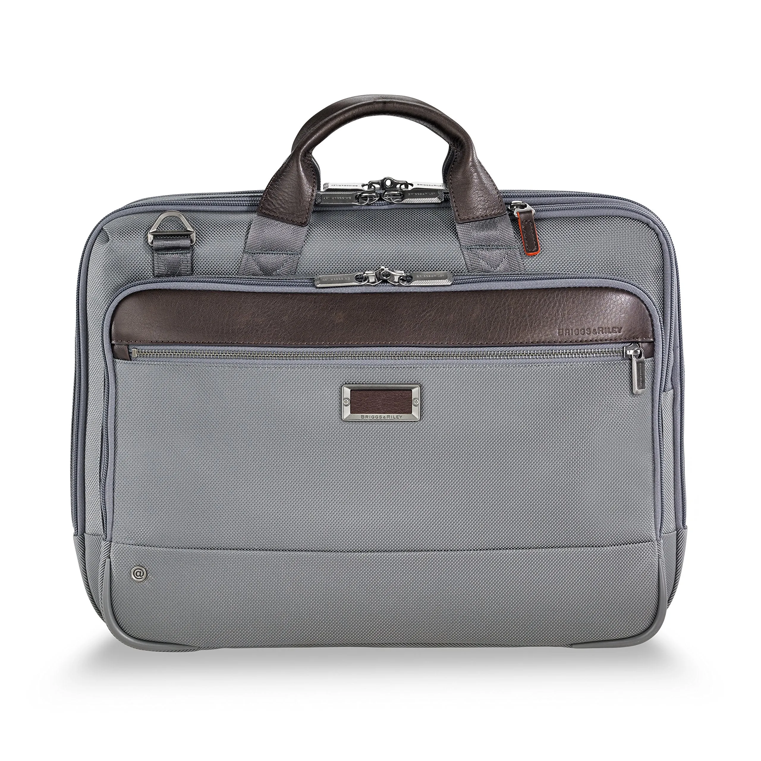 Briggs & Riley @work Leather Accent Medium Brief Bags Briggs-Riley
