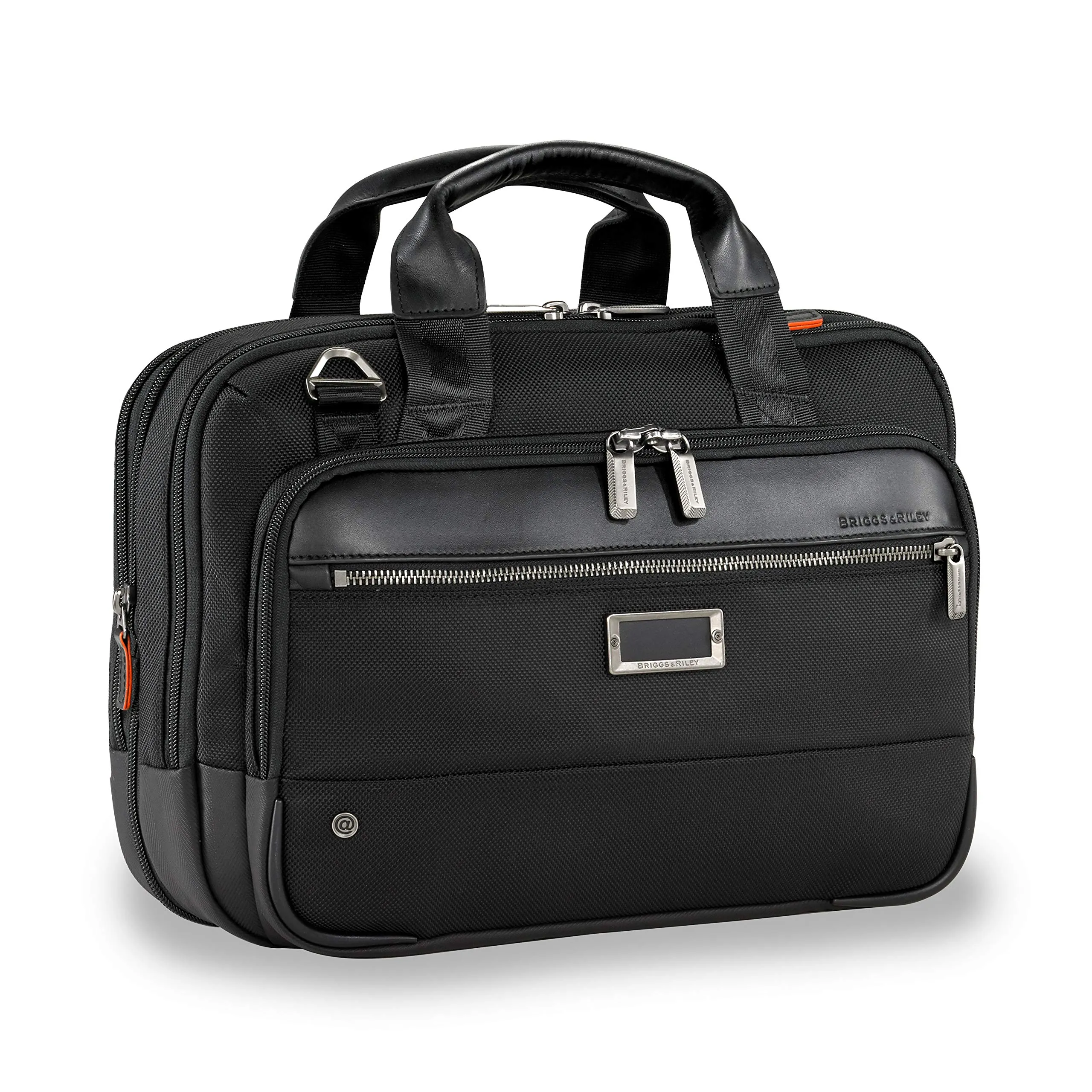 Briggs & Riley @work Leather Accent Medium Brief Bags Briggs-Riley