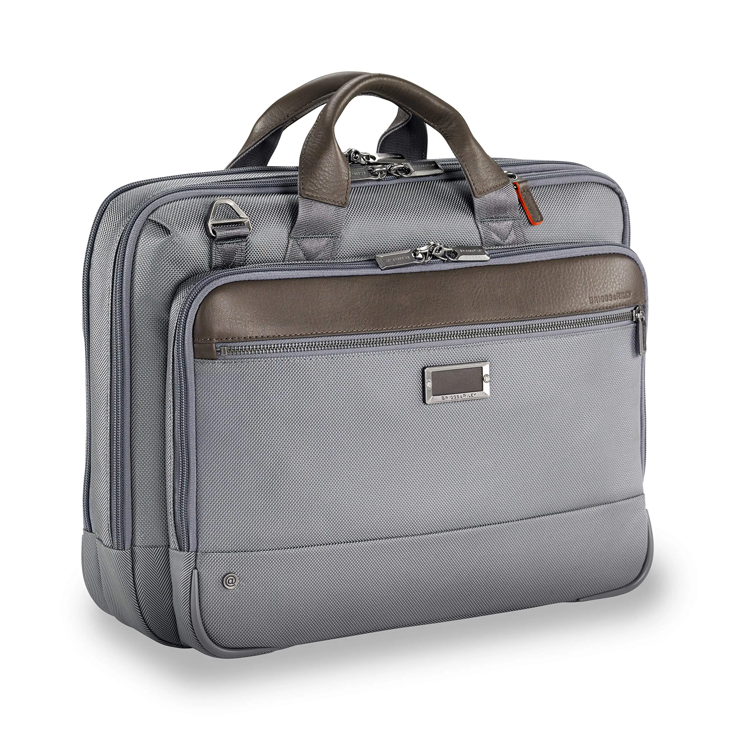 Briggs & Riley @work Leather Accent Medium Brief Bags Briggs-Riley