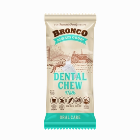Bronco Dog Dental Chew Milk 18g