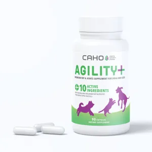 Caho Agility  Premium Hip & Joint Supplement for Dogs & Cats 90caps