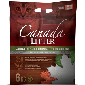 Canada Clumping Clay Cat Litter - Unscented 6kg
