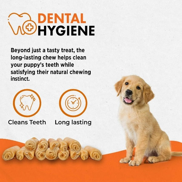 Canine Naturals Hide Free Chicken Rolls Puppy Chew