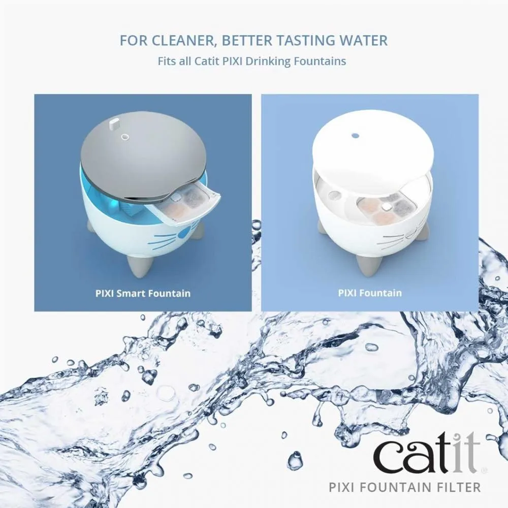 Catit Pixi Cat Drinking Fountain Replacement Filter 6ct