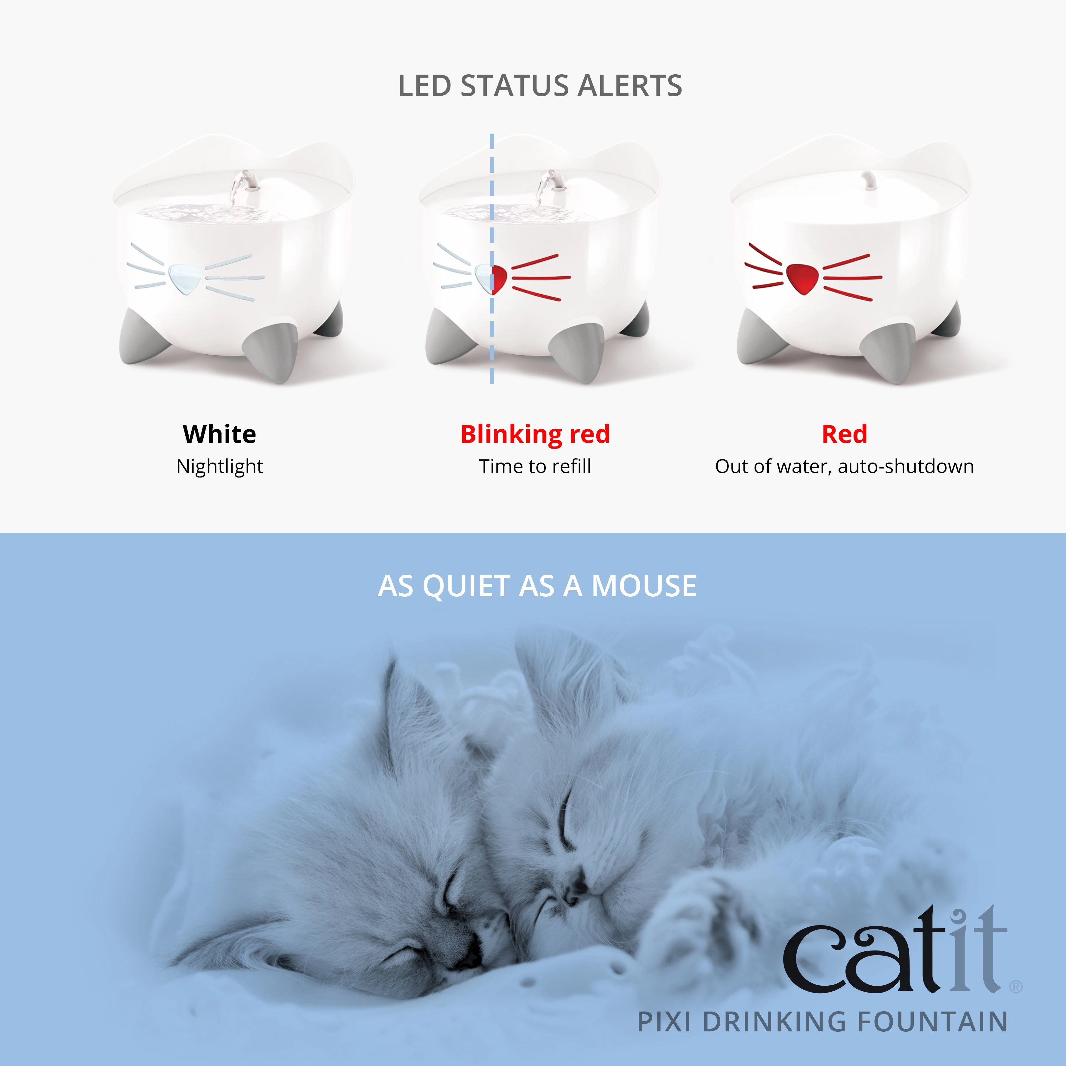 Catit - Pixi Cat Drinking Fountain (Light Blue)