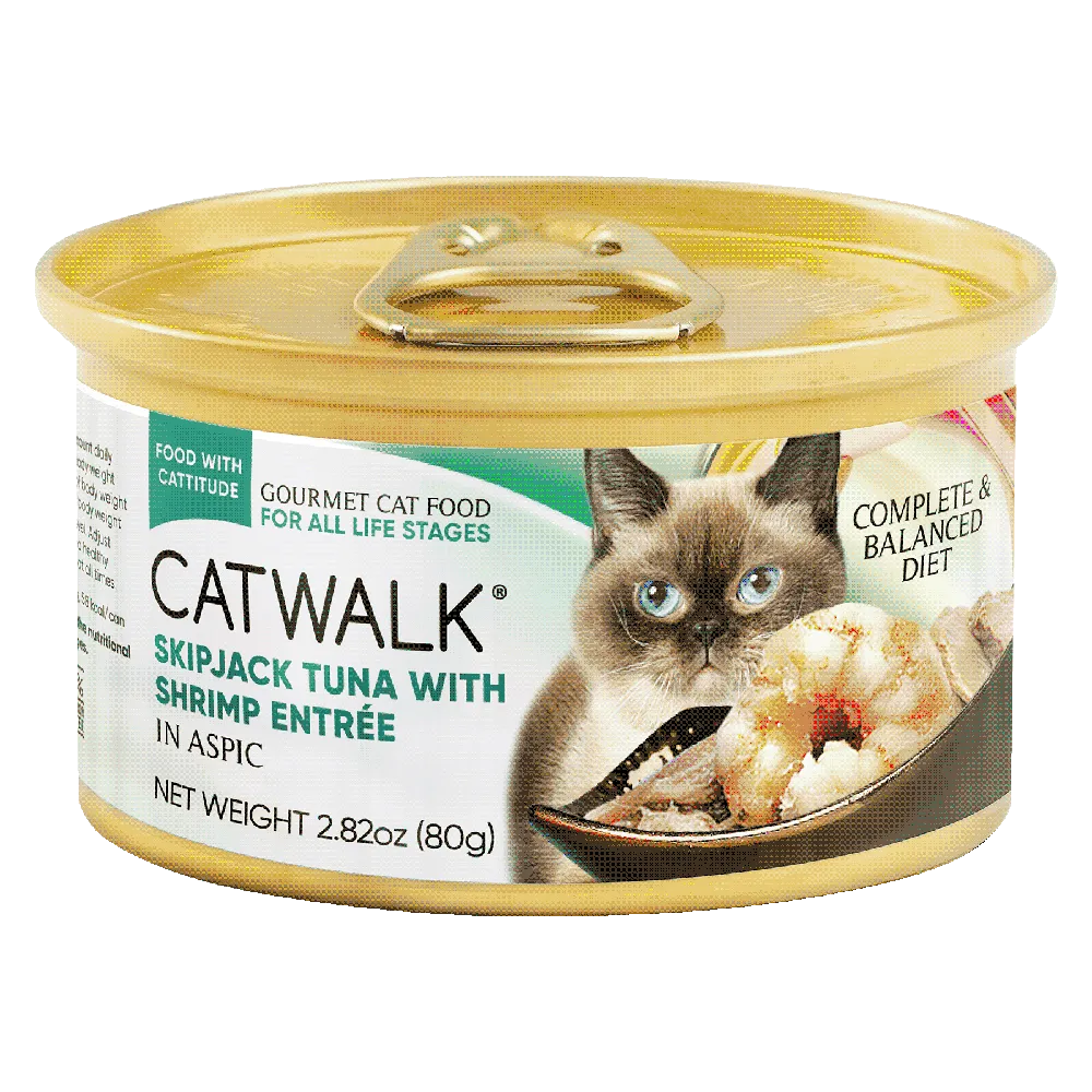 Catwalk Cat Skipjack Tuna with Shrimp Entree in Aspic 80g