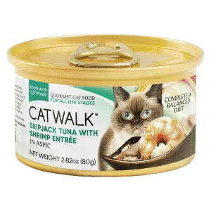 Catwalk Cat Skipjack Tuna with Shrimp Entree in Aspic 80g