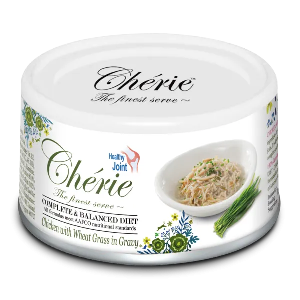 Cherie Cat Healthy Joint - Chicken with Wheat Grass in Gravy 80g