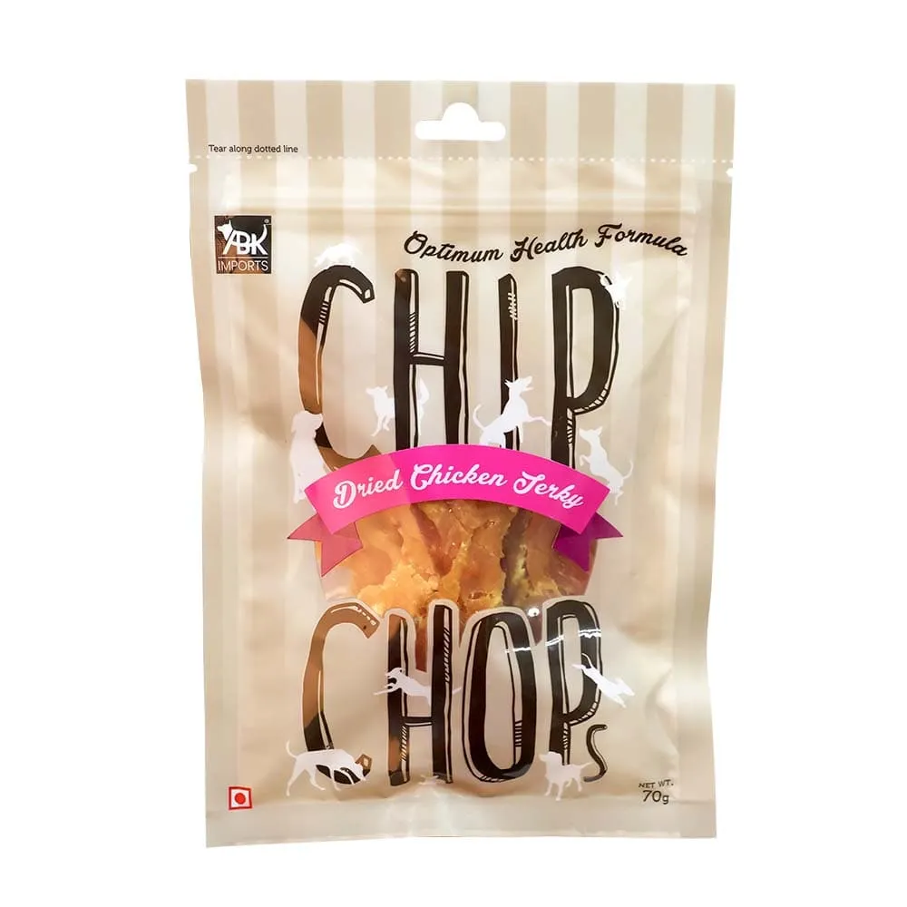 Chip Chops Chicken and Codfish Sandwich,  Sun Dried Chicken Jerky  and Chicken Tenders Dog Treats Combo