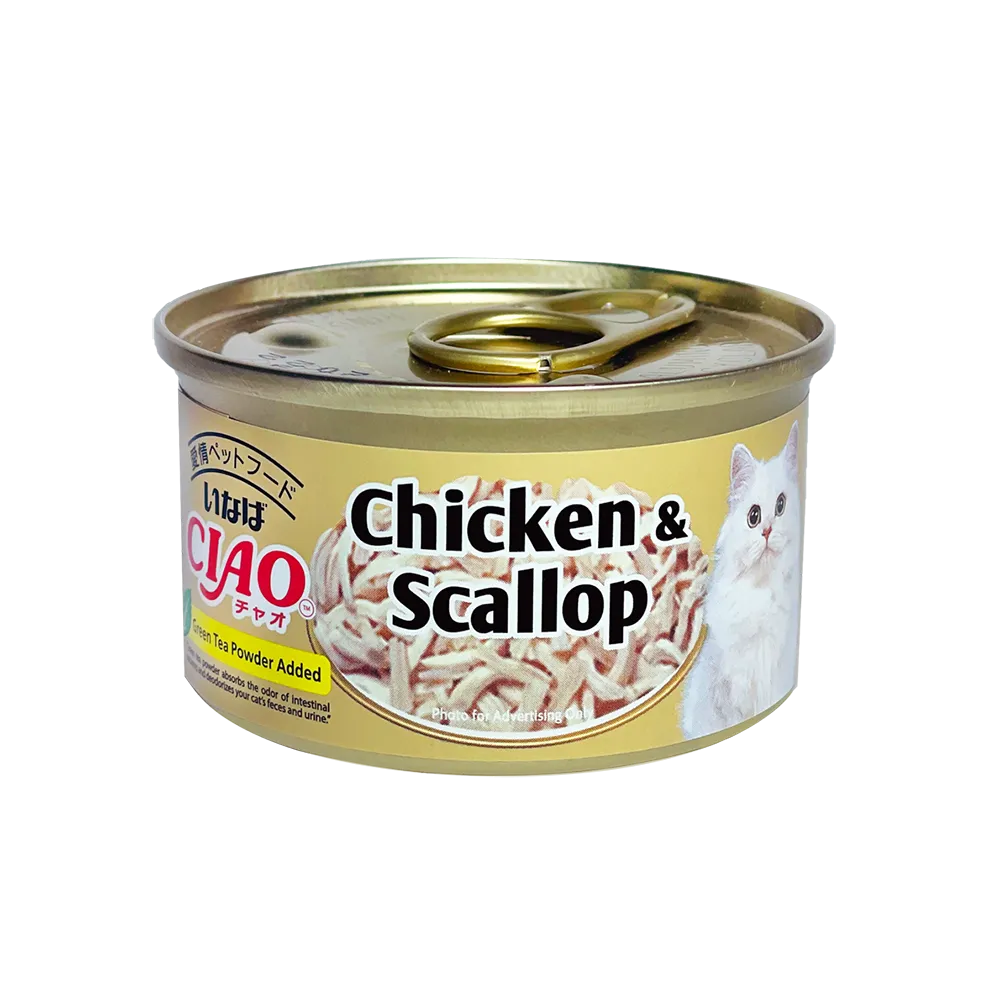 Ciao Cat Chicken Fillet and Scallop in Jelly 75g (C21)