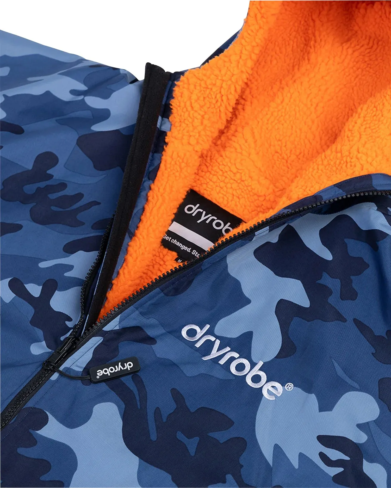 Clothing Dryrobe Dressing gown Dryrobe Advance Long Sleeve Junior Changing Robe - Blue Camo