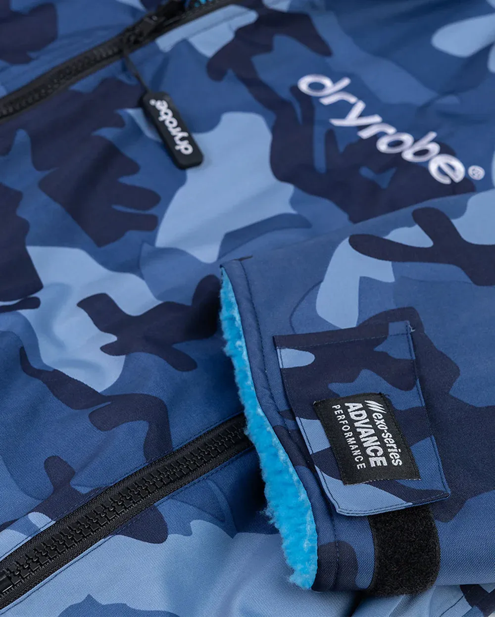 Clothing Dryrobe Dressing gown Dryrobe Advance Long Sleeve Junior Changing Robe - Blue Camo