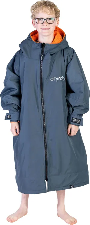 Clothing Dryrobe Dressing gown Dryrobe Advance Long Sleeve Junior Changing Robe - Grey