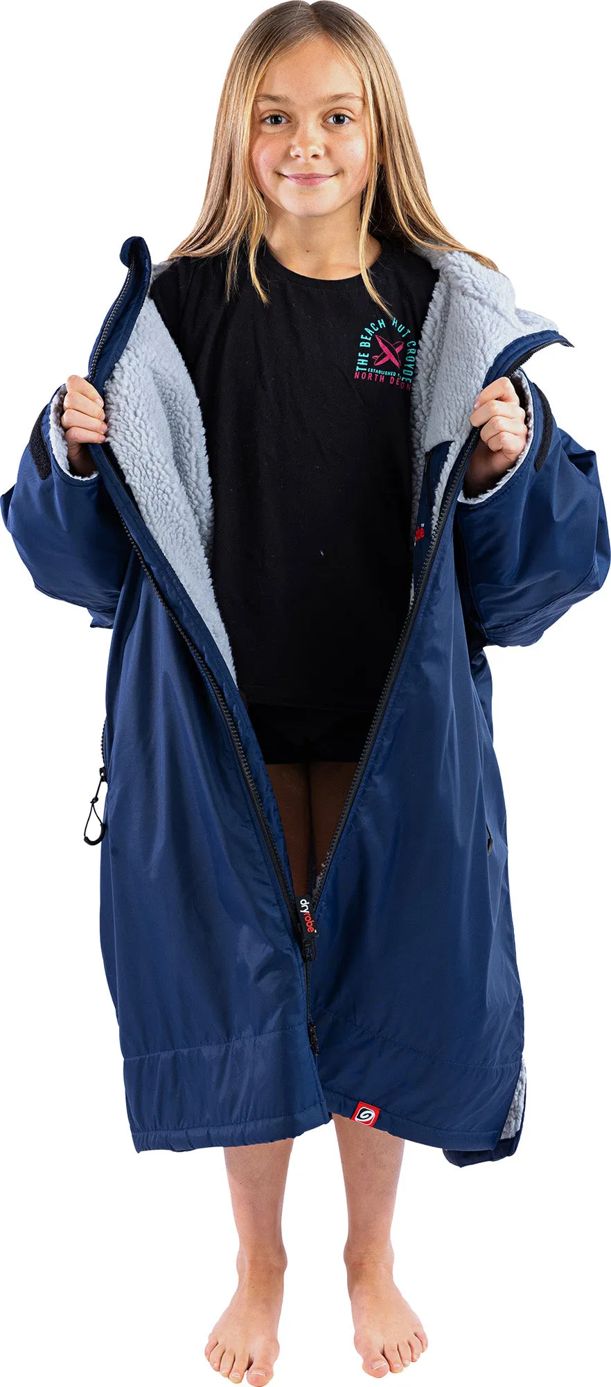 Clothing Dryrobe Dressing gown Dryrobe Advance Long Sleeve Junior Changing Robe - Navy