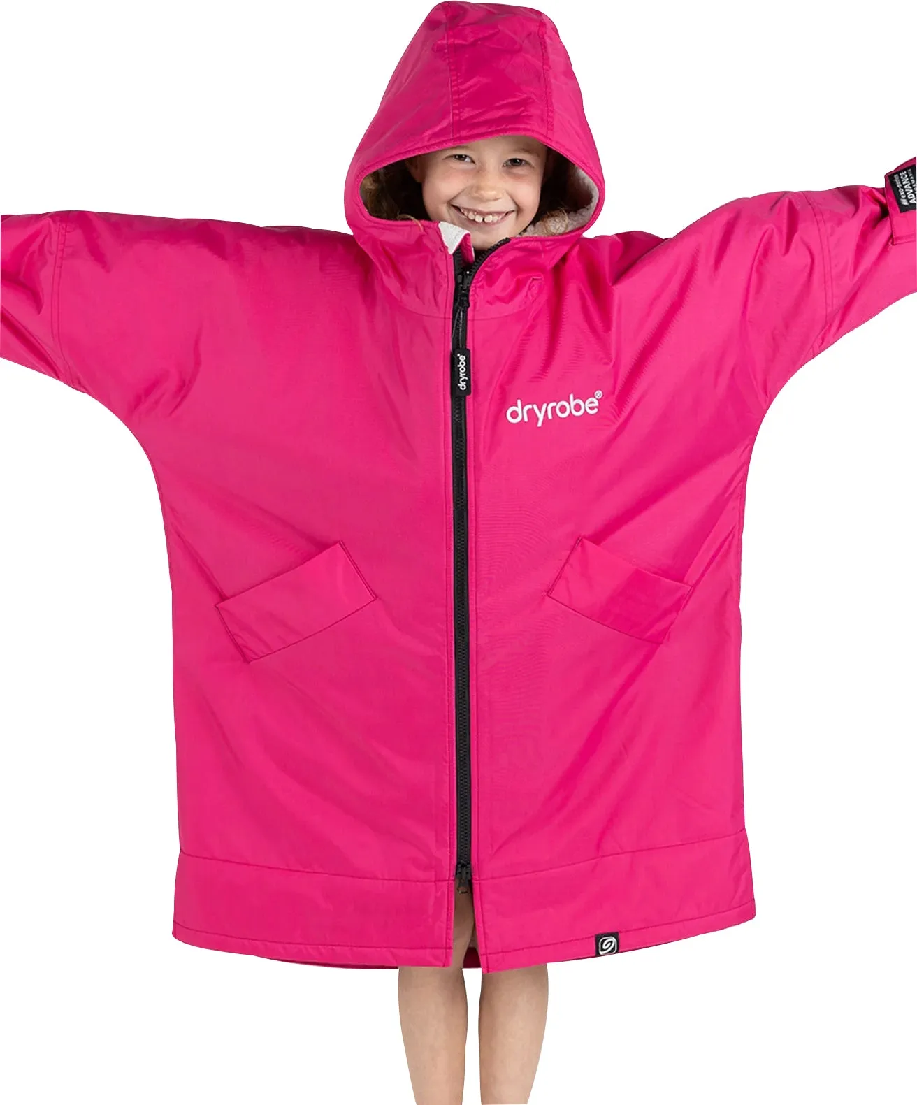 Clothing Dryrobe Dressing gown Dryrobe Advance Long Sleeve Junior Changing Robe - Pink