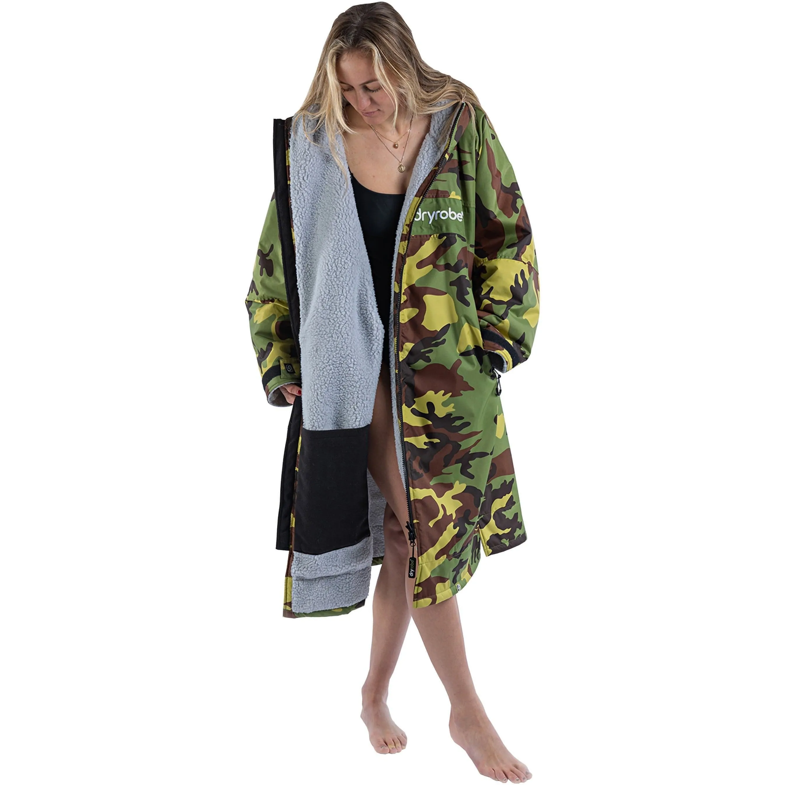 Clothing Dryrobe Dressing gown Dryrobe Advance Remix Long Sleeve Changing Robe - Camo