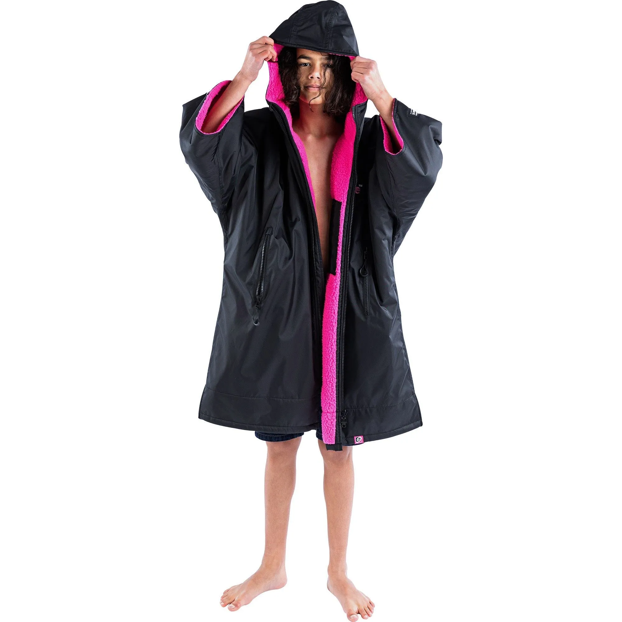 Clothing Dryrobe Dressing gown Dryrobe Advance Short Sleeve Junior Changing Robe - Pink