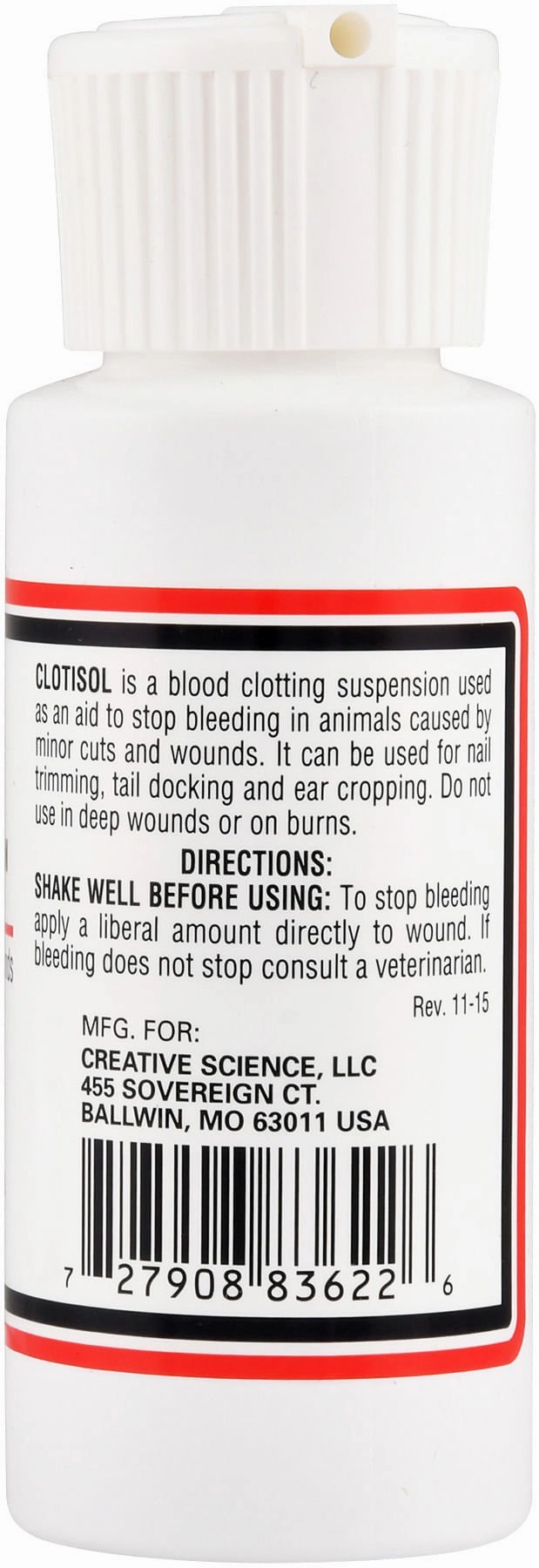 Clotisol Blood Clotting Suspension for Animals, 2 oz