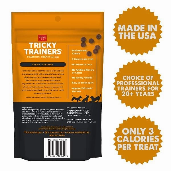 Cloud Star Tricky Trainers with Cheddar Soft & Chewy Dog Treats